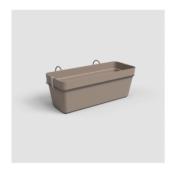 Pārstrādātas plastmasas piekarināma un pie sienas liekama/pašlaistoša puķu kaste 50 cm Capri – Artevasi-image-1
