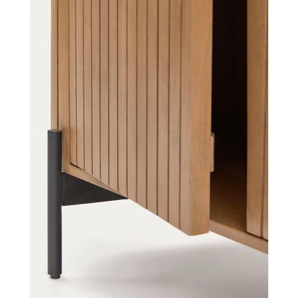 Dabīga toņa mango masīvkoka zema kumode 120x80 cm Licia – Kave Home-image-4