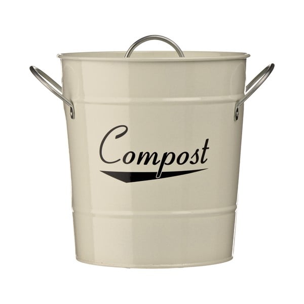 Krēmkrāsas kompostējamo atkritumu konteiners – Premier Housewares