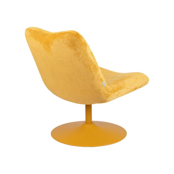 Okera dzeltens samta atpūtas krēsls Bubba – Zuiver-image-4