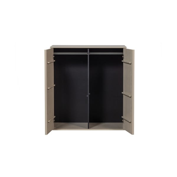 Krēmkrāsas priedes masīvkoka moduļu drēbju skapis 100x110 cm Daily – vtwonen-image-3