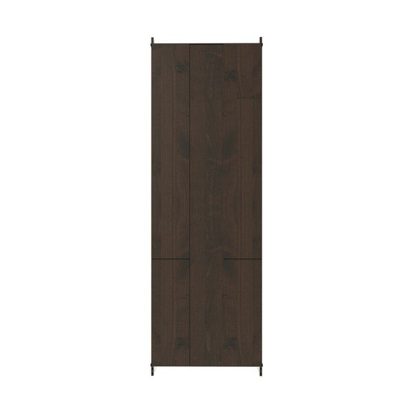 Tumši brūna priedes masīvkoka vitrīna 74x223x37 cm Anita – Støraa-image-4