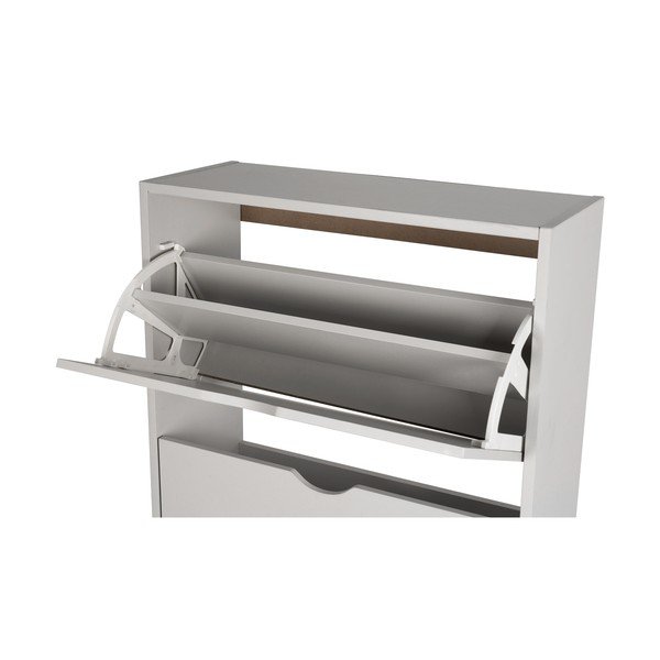 Pelēks atverams apavu plaukts 60x157x24 cm Stelo – Bonami Essentials-image-4