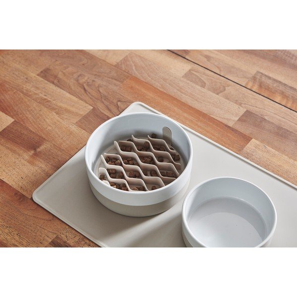 Porcelāna mājdzīvnieku bļodiņa suņiem ø 21,5 cm Coppa Greige M/L – MiaCara-image-1