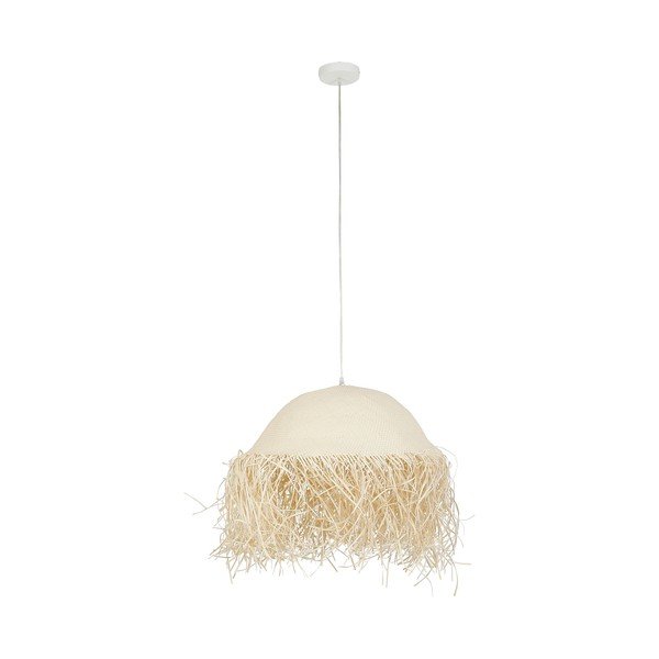 Krēmkrāsas piekaramā lampa ø 50 cm Palmeraie – Côté Table