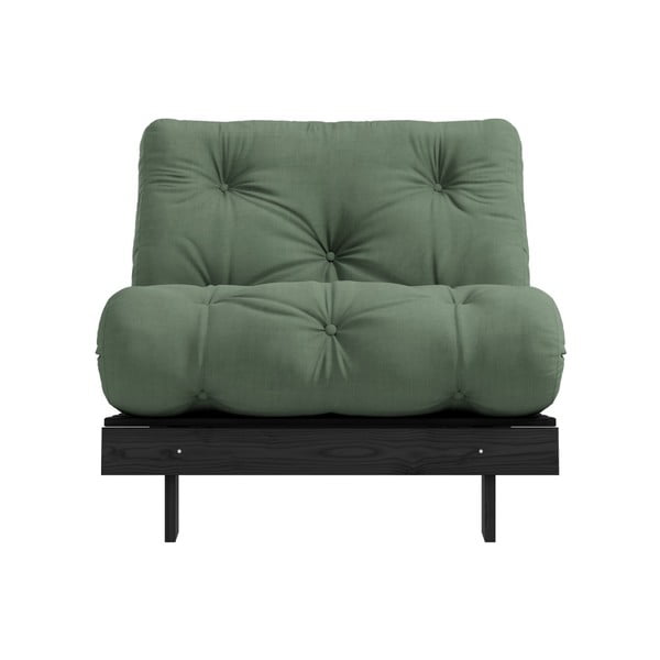 Izvelkamais krēsls Karup Design Roots Black/Olive Green-image-1