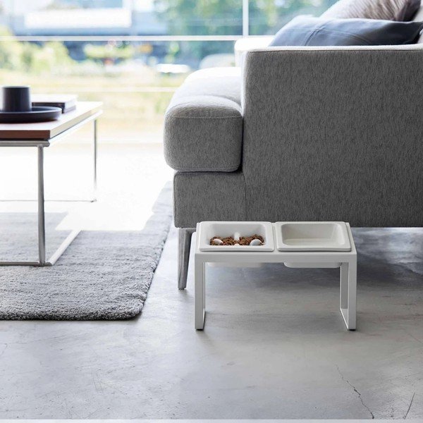Keramikas bļodiņu komplekts ar pamatni mājdzīvniekiem Nooks – YAMAZAKI-image-3