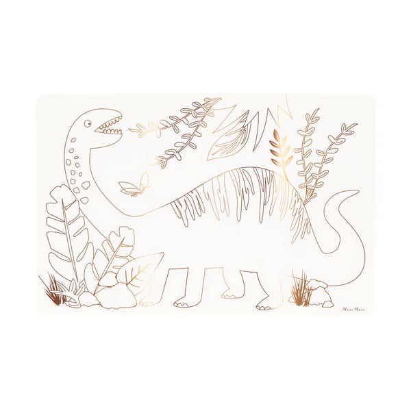 Papīra galda paliktnis (8 gab.) 28x42.5 cm Dinosaurs – Meri Meri-image-2
