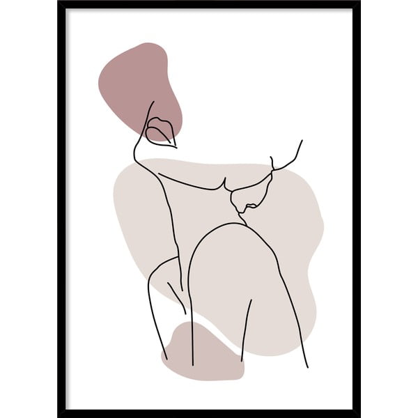 Plakāts rāmī 50x70 cm Woman Pink – Styler