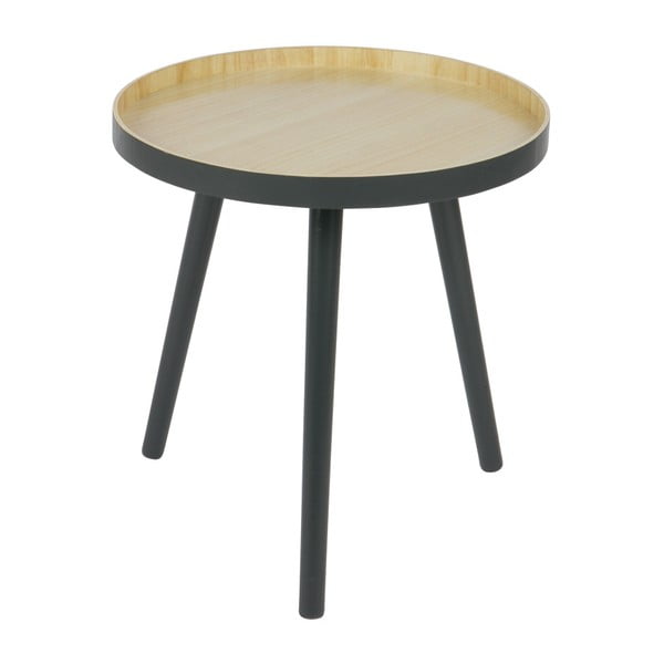 WOOOD Sasha izvelkamais galds ar antracīta pelēku konstrukciju, ø 41 cm