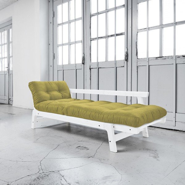 Dīvāns gulta Karup Step White/Avocado Green-image-3