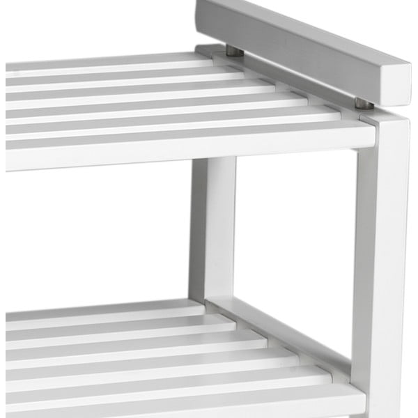 Balts bērza masīvkoka apavu plaukts Confetti – Rowico-image-3