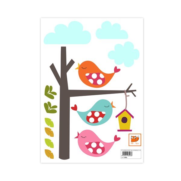 Sienas uzlīme Little Birds-image-1