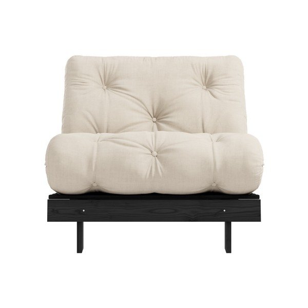 Izvelkamais krēsls Karup Design Roots Black/Beige-image-1