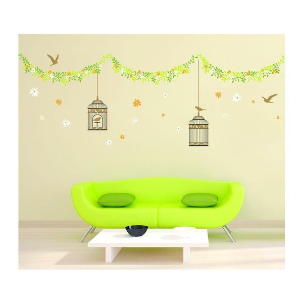 Uzlīmes Ambiance Eleganti būrīši, putni un ziedi, 30 cm-image-1