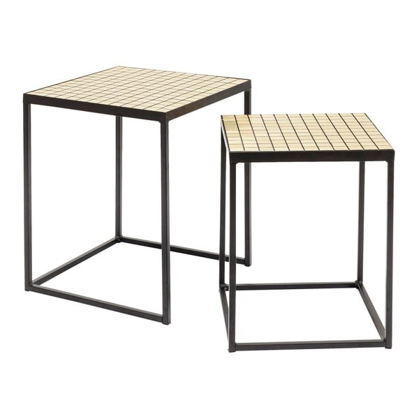 2 uzglabāšanas galdu komplekts Kare Design Cubes