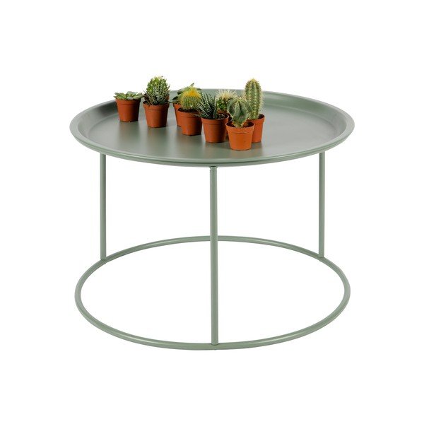 Gaiši zaļš kafijas galdiņš WOOOD Ivar, ⌀ 56 cm-image-1