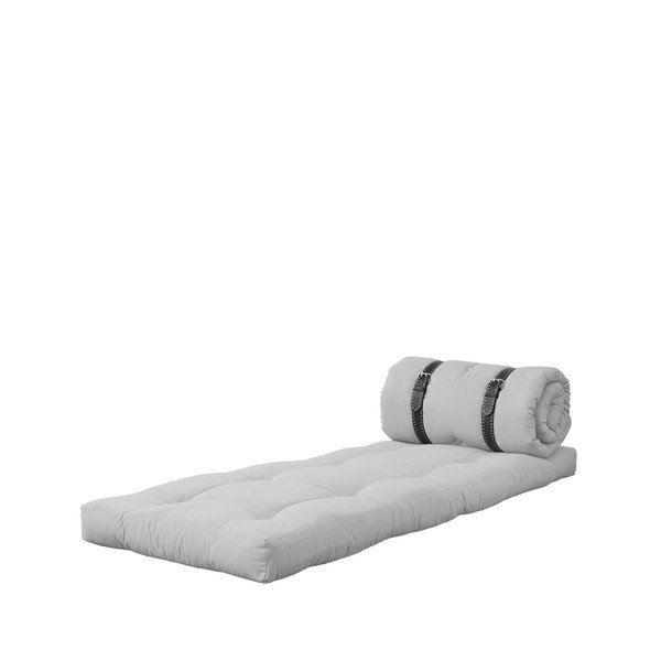 Mainīgs krēsls ar baltām stepētām ādas siksnām Karup Buckle Up Light Grey-image-4