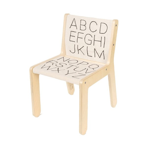 Bēšs/dabīga toņa bērnu krēsls ABC – Lorena Canals