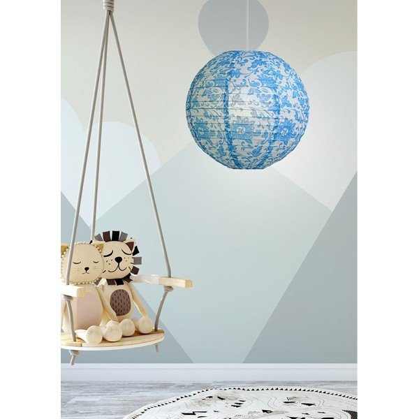 Balts/zils abažūrs ø 35 cm – Candellux Lighting-image-1