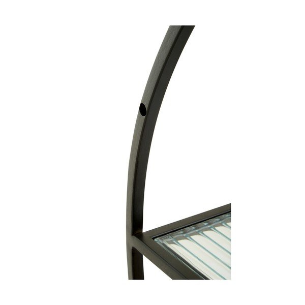 Melns/dabīga toņa daudzlīmeņu metāla sienas plaukts 61 cm Mataram – Premier Housewares-image-4