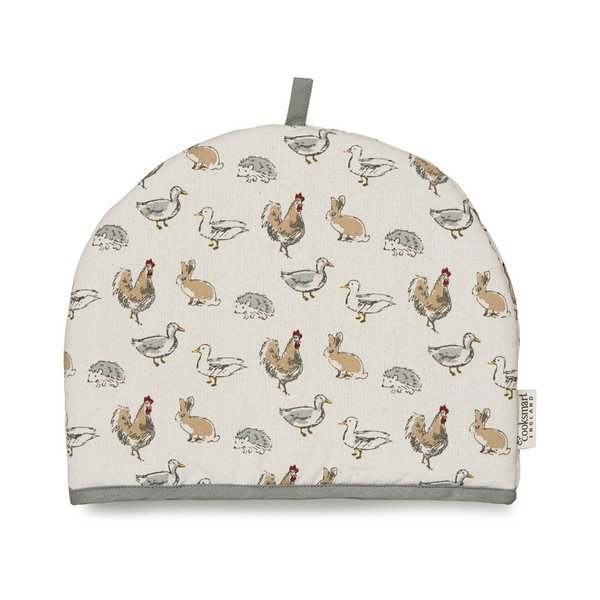 Kokvilnas vāks tējkannai Cooksmart ®Country Animals
