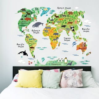 Sienas uzlīme Ambiance World Map, 73 x 95 cm