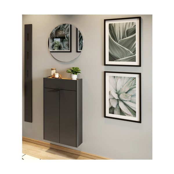 Antracīta pelēka/dabīga toņa priekšnama iekārta Ameca – Germania-image-2