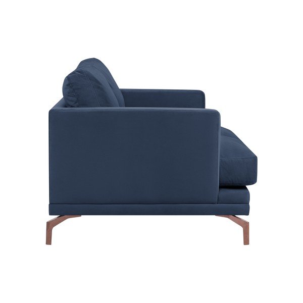 Tumši zils divvietīgs dīvāns ar zelta dīvāna pamatni Windsor & Co Sofas Jupiter-image-2