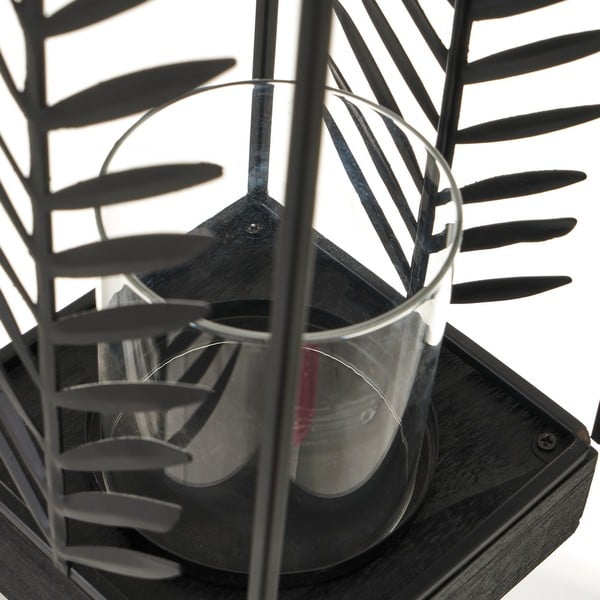 Melna metāla laterna Casa Selección, augstums 40,5 cm-image-3