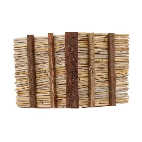 Koka putnu barotava ar salmu jumtu Esschert Design, augstums 22,8 cm-image-3