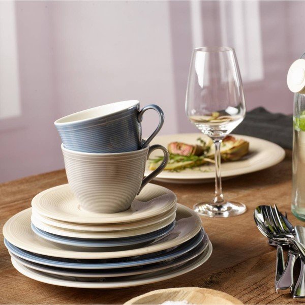Balti pelēks porcelāna deserta šķīvis Villeroy & Boch Like Color Loop, ø 21,5 cm-image-2
