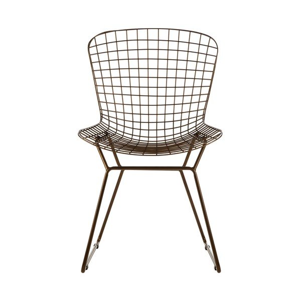 Bronzas krāsas metāla pusdienu krēsls District – Premier Housewares-image-2