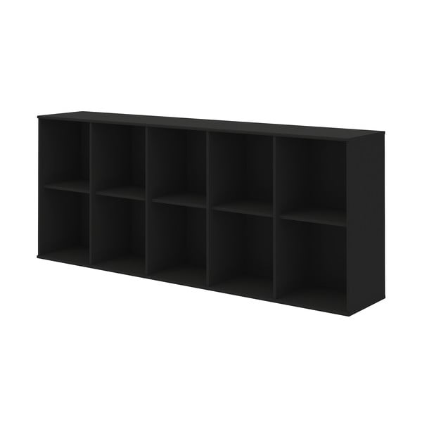 Melna moduļu plauktu sistēma 169x69 cm Mistral Kubus – Hammel Furniture-image-2