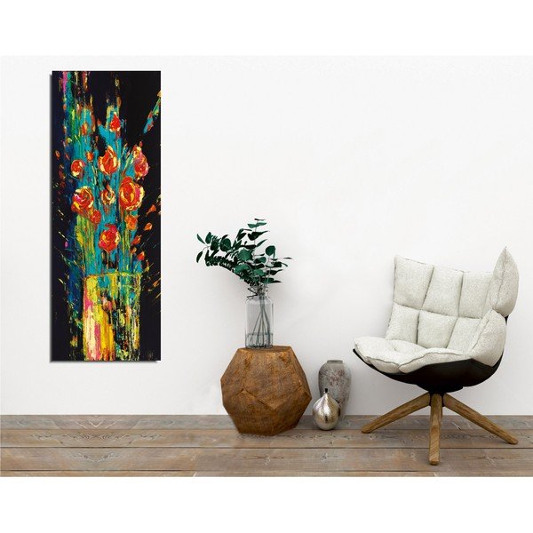 Sienas glezna uz audekla Vintage Flowers, 30 x 80 cm-image-1