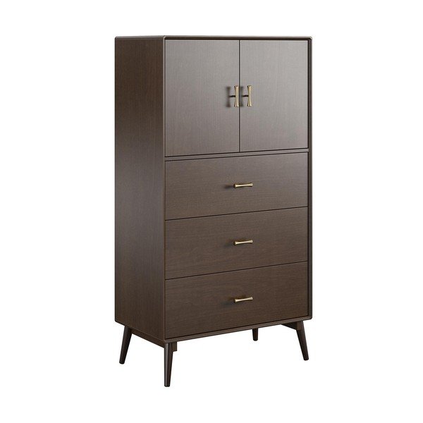 Augsta kumode ar riekstkoka imitāciju 81x152 cm Brittany – Novogratz-image-2