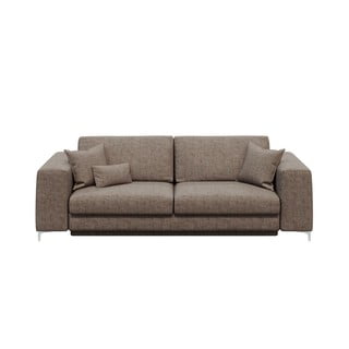 Tumši bēšs izvelkamais dīvāns Devichy Rothe, 256 cm