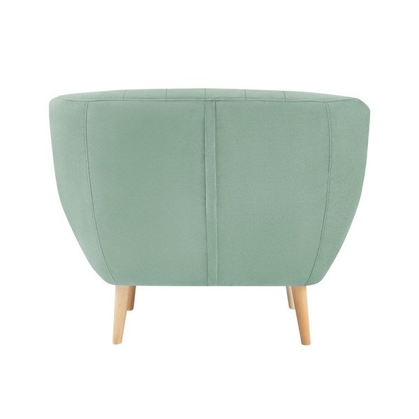 Piparmētru zaļš samta atpūtas krēsls Mazzini Sofas Sardaigne-image-4