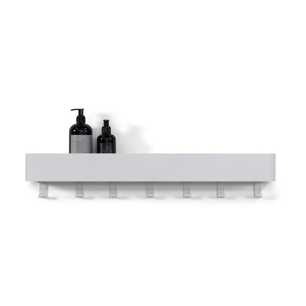 Balts tērauda sienas vannas istabas plaukts Multi – Spinder Design