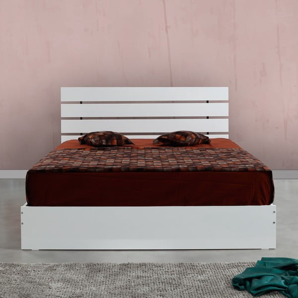 Balta divvietīga gulta 180x200 cm Fuga – Kalune Design-image-2