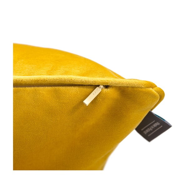 Dzeltena spilvendrāna WeLoveBeds Dijon, 50 x 50 cm-image-3