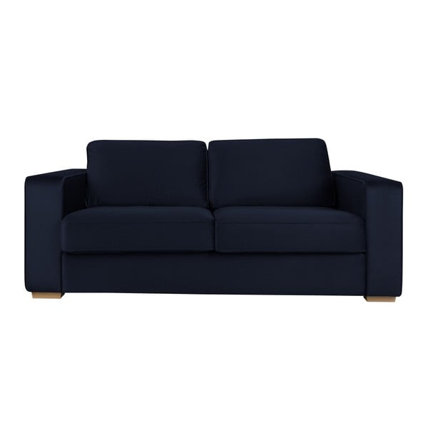 Tumši zils trīsvietīgs dīvāns Cosmopolitan dizains Čikāga