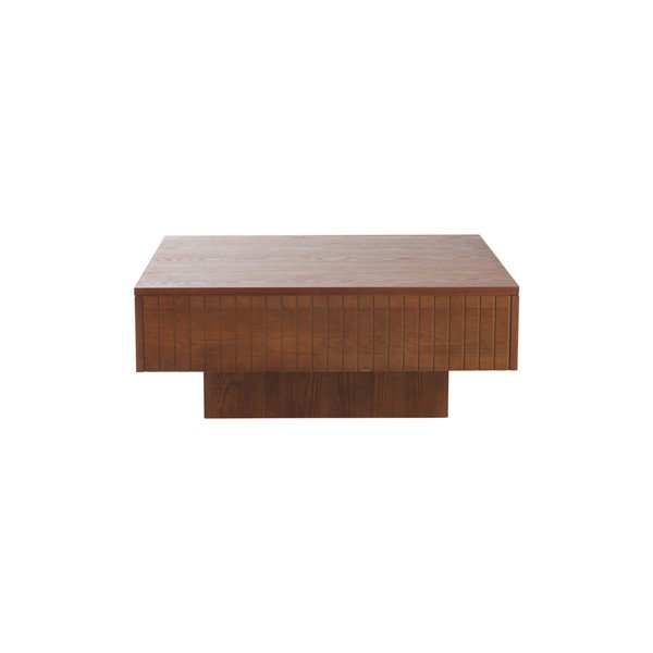 Tumši brūns žurnālgaldiņš no MDF 90x90 cm Furuvik – Jotex