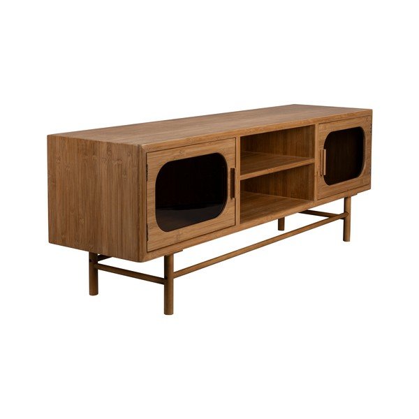 Dabīga toņa bambusa TV galdiņš 150x55x40 cm Caroun – Dutchbone-image-3