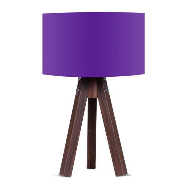 Galda lampa ar violetu abažūru Kate Louise Kahve