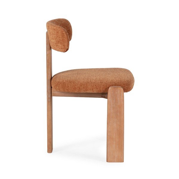 Ķieģeļu sarkani polsterēti pusdienu krēsli (2 gab.) Nadia – MOME-image-4