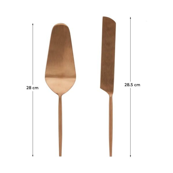 Nerūsējošā tērauda tortes pasniegšanas komplekts (2 gab.) Kelda – Kave Home-image-3
