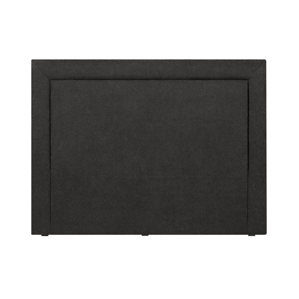 Melns gultas galvgalis Mazzini Sofas Ancona, 160 x 120 cm