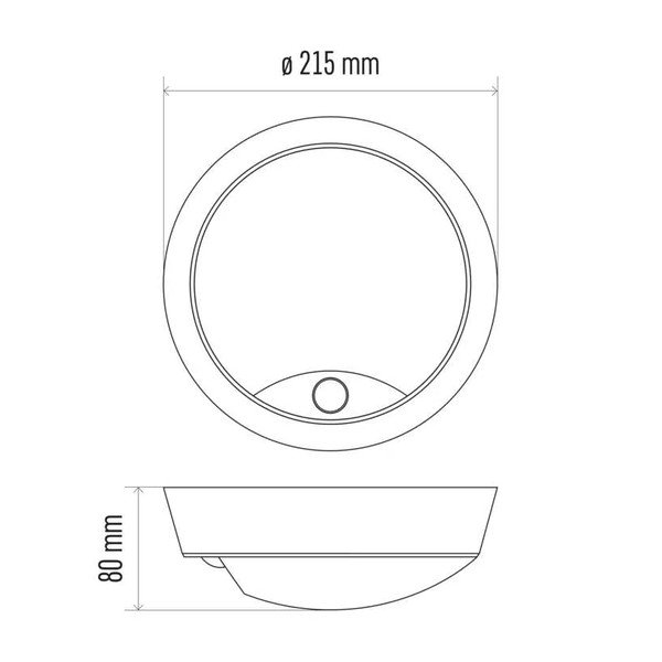 Matēti melna LED griestu lampa ar kustības sensoru Zuri – EMOS-image-4
