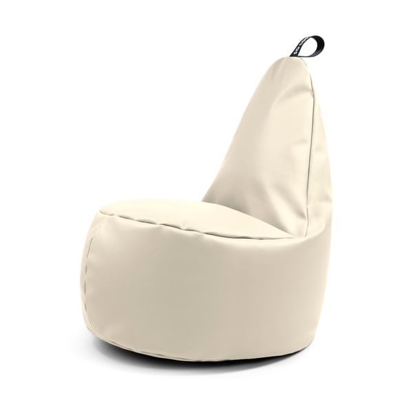 Bēšs sēžammaiss no ādas imitācijas Lull XL – So Soft?